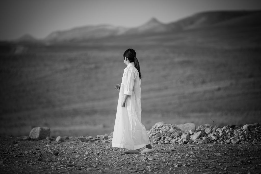 Woman at the desert